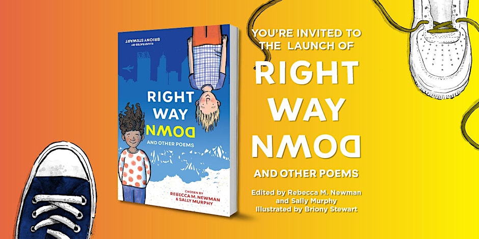 A flyer invitation to the launch of Right Way Down.